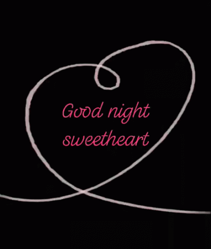 Good Night Sweetheart Drawing Heart GIF