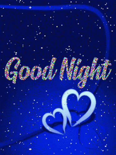 Good Night Sweetheart Neon Glitters GIF