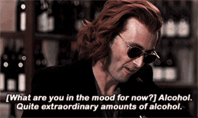 Good Omens Alcohol Gif GIF