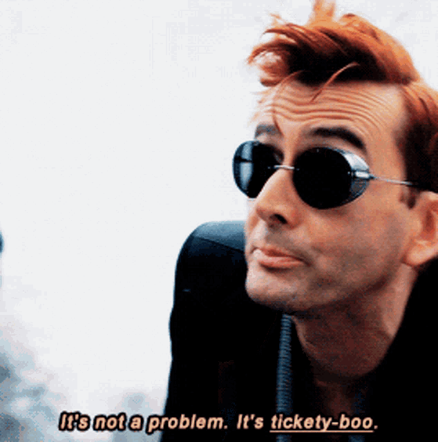 Good Omens Crowley Not A Problem Gif GIF