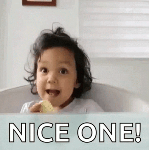 Good One Baby Giving Thumbs Up GIF