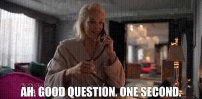 Good Question One Sec GIF