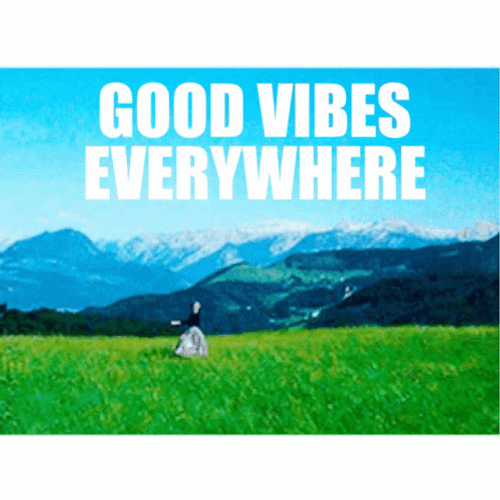 Good Vibes Everywhere Julie Andrews GIF
