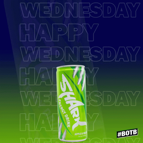 Good Wednesday Morning Shark Soda Can GIF