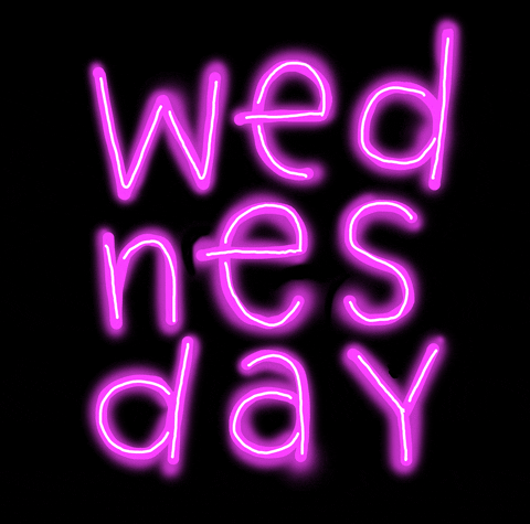 Good Wednesday Morning Neon Sign GIF