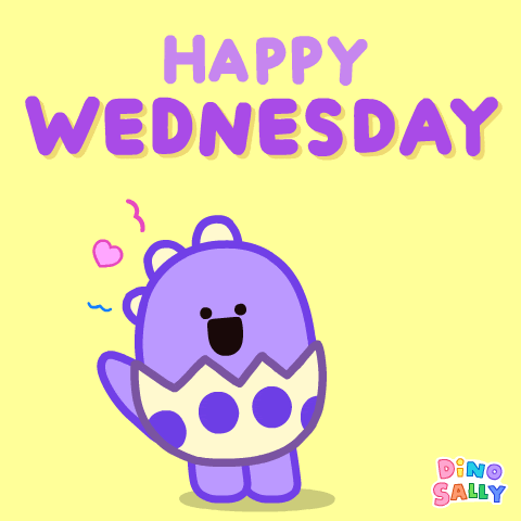 Good Wednesday Morning Purple Dinosaur GIF