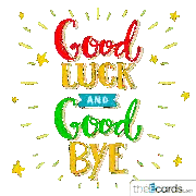 Goodbye and Good Luck Card