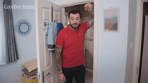 Goodbye House Good Looking Winky Face GIF