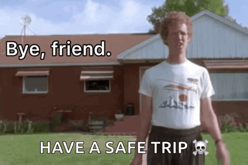 Goodbye Meme Bye Friend Safe Trip GIF