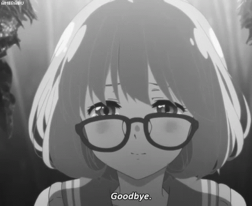 Goodbye Meme Cute Mirai Kuriyama GIF