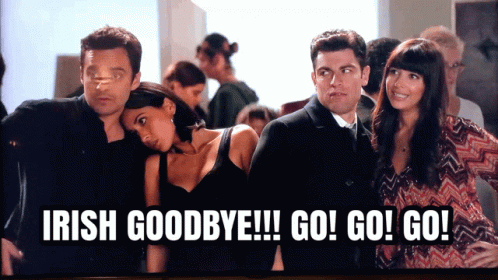 Goodbye Meme Irish Goodbye Go New Girl GIF