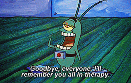 Goodbye Meme Plankton Spongebob GIF