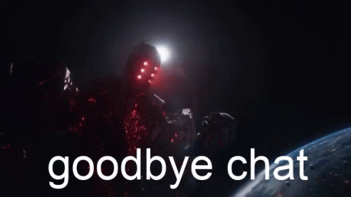 Goodbye Robot Chat GIF