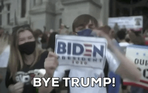 Goodbye Trump By Biden Supporters GIF