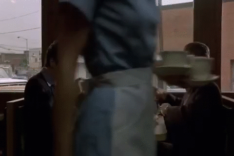 Goodfellas Eating In Restaurant Scene GIF