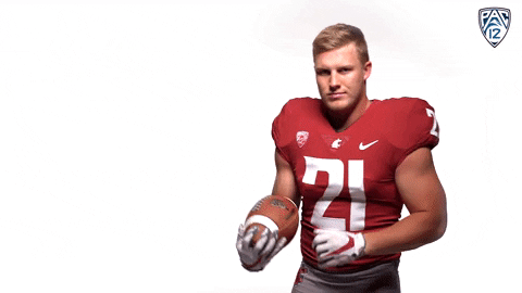 Goodlooking Footballer Heisman Pose GIF