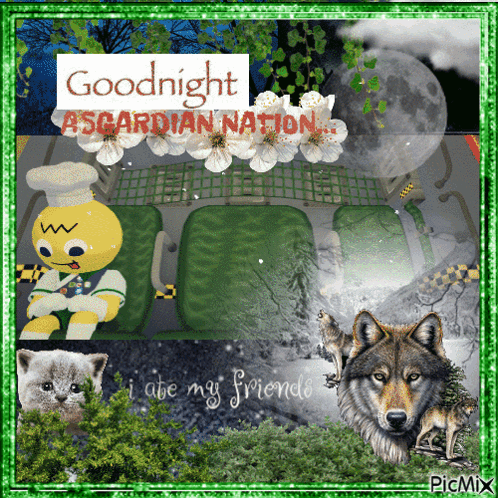 Goodnight Asgardian Nation With Wolf