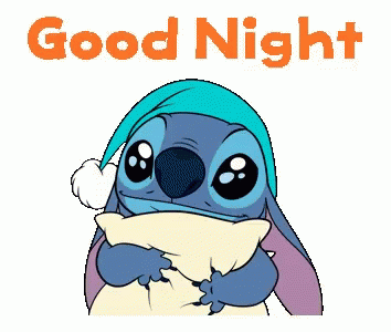 Goodnight Beautiful Stitch Hugging Pillow GIF