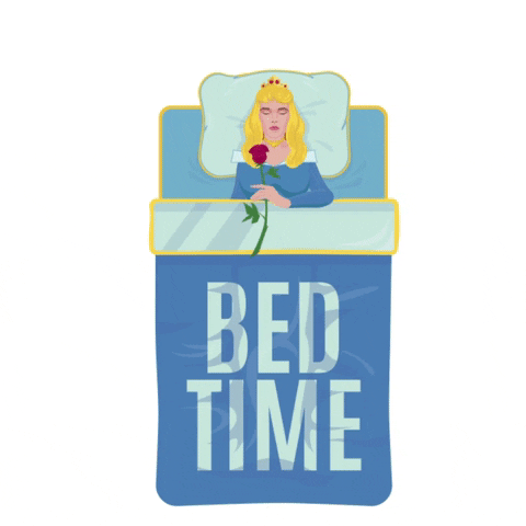 Goodnight Bed Time Cartoon GIF