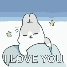 Goodnight I Love You Bunny Going To Sleep GIF