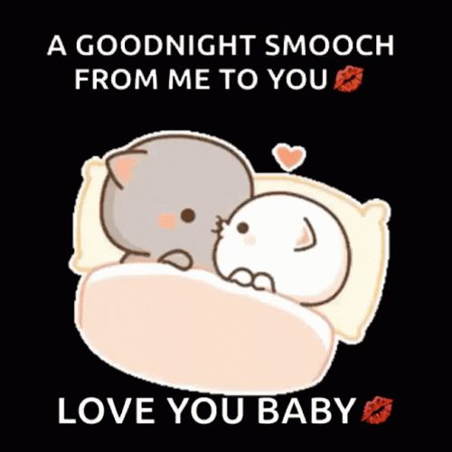 Goodnight I Love You Peach Goma GIF | GIFDB.com
