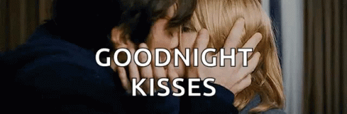 Goodnight Kiss Romantic Passionate Couple GIF