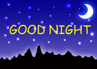 Goodnight Love Sparkling Night Stars GIF