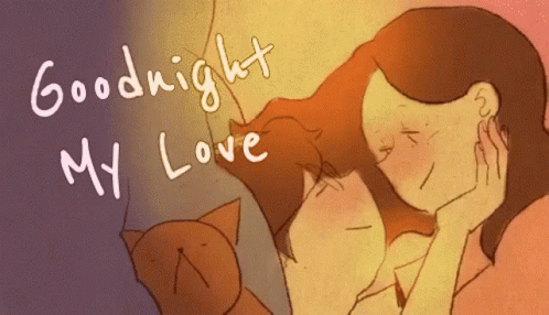 Goodnight Love Sweet Kisses Animation GIF