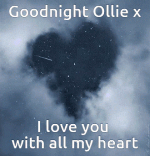Goodnight Ollie X Message With Heart GIF