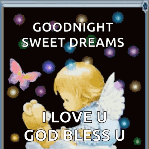Goodnight Sweet Dreams Teddy Bear Praying