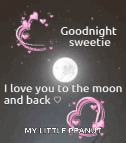 Goodnight Sweetie I Love You to the Moon and Back