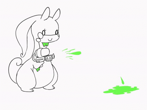 Goodra Color Gun In Mouth GIF