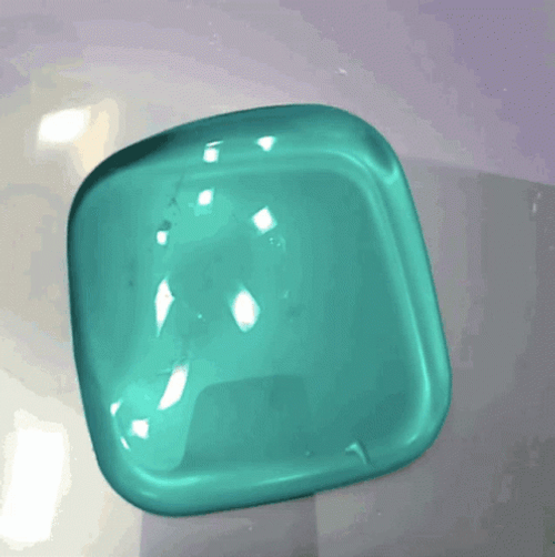 Gooey Teal Colored Slime GIF