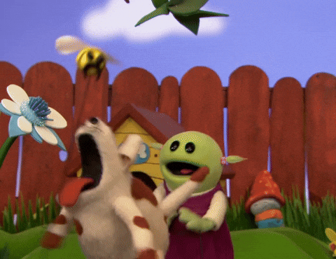 Goofy Ahh Bee Dog Barking GIF