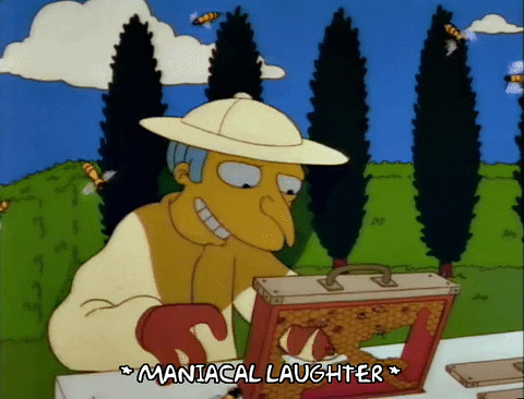 Goofy Ahh Bee Mr. Burns GIF