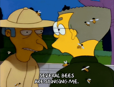 Goofy Ahh Bee Waylon Smithers GIF