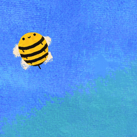 Goofy Ahh Floating Bee GIF