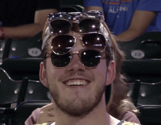 Goofy Ahh Griddy Collecting Glasses GIF