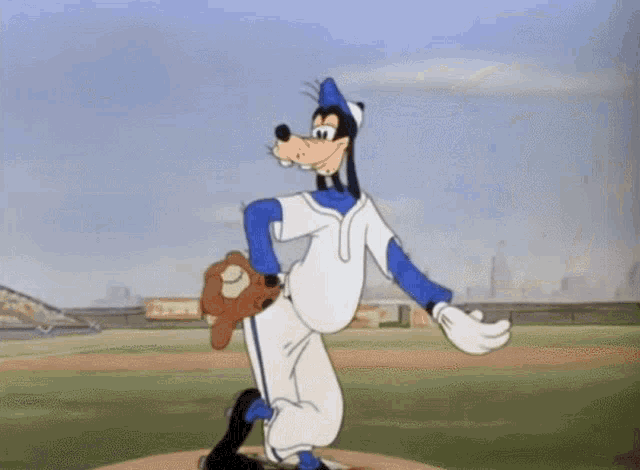 Goofy Baseball Spinning Gif GIF