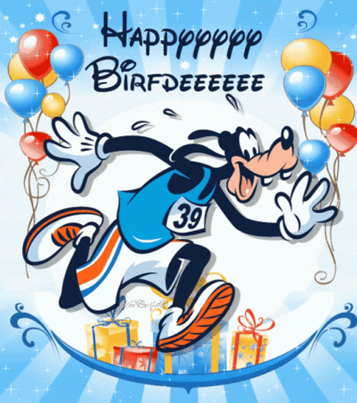 Goofy Disney Happy Birthday GIF