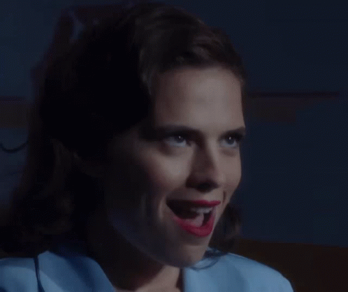 Goofy Face Hayley Atwell GIF