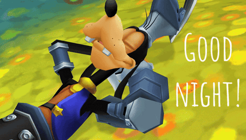 Goofy Saying Good Night