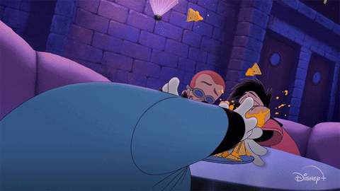 Goofy With Friends Eating Nacho GIF