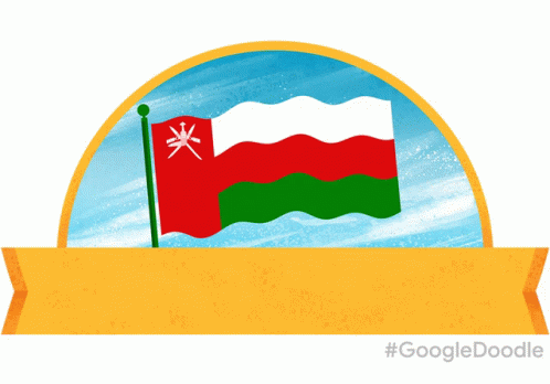 Google Doodle Flag Sticker