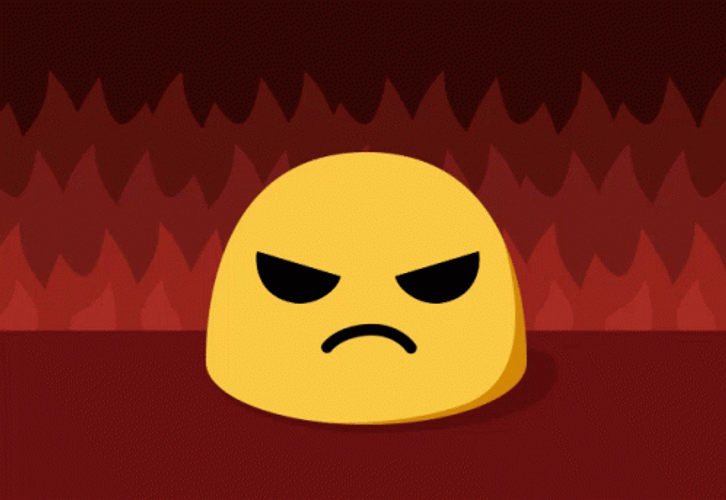 Google Hangouts Angry Fire Emoji