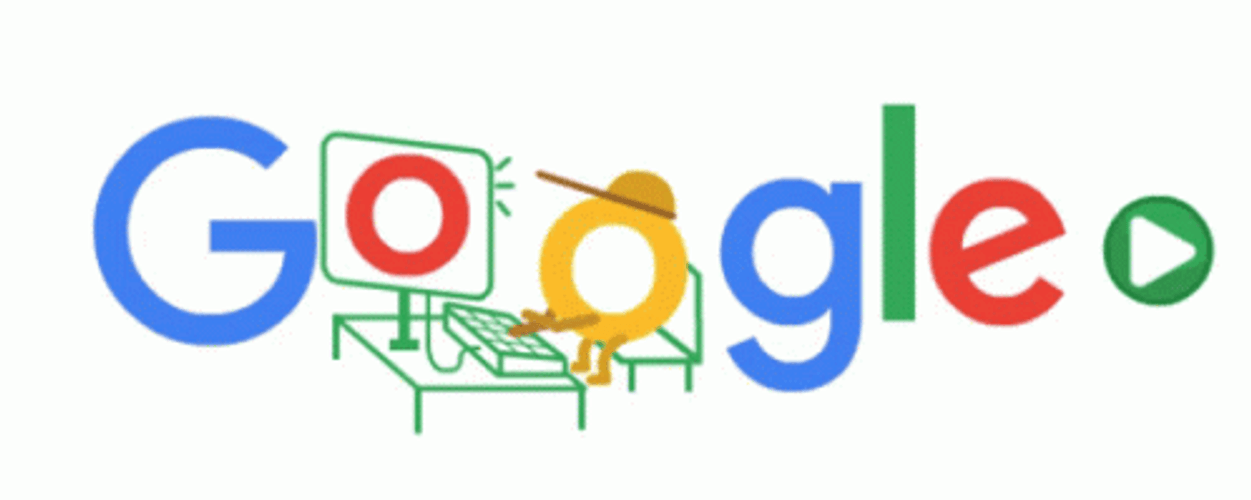 Google Logo Typing Computer GIF