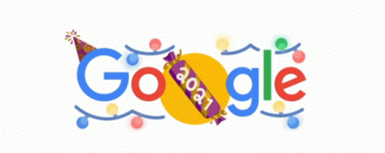 Google New Year Celebration 2021 GIF