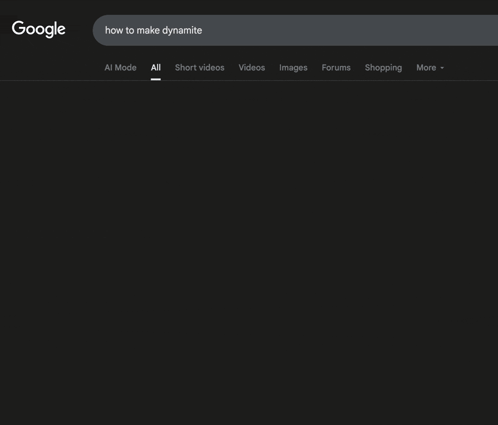 Google Search for How to Make Dynamite