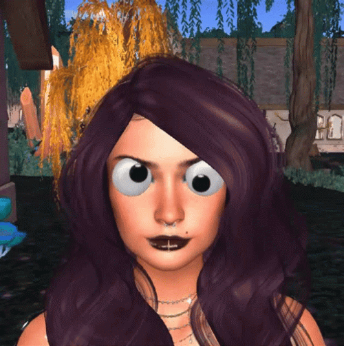 Googly Eyes Woman Animation GIF