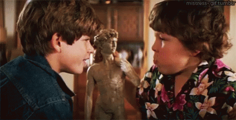 Goonies Sean Astin And Lawrence Cohen GIF